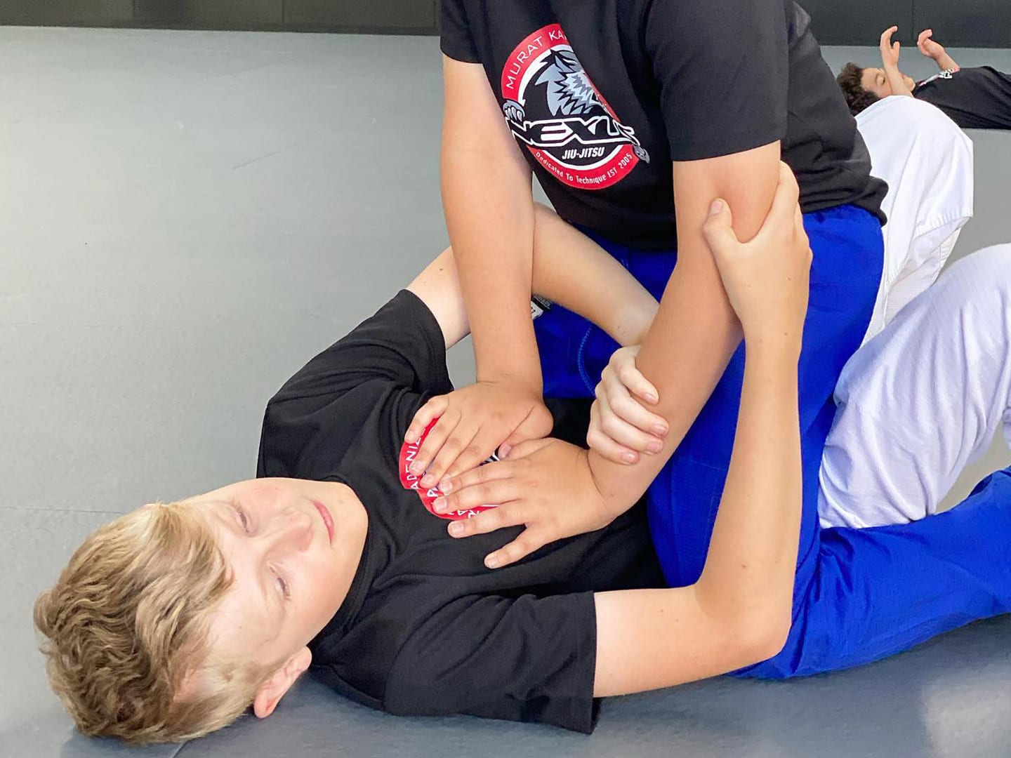Kids training Brazilian Jiu Jitsu